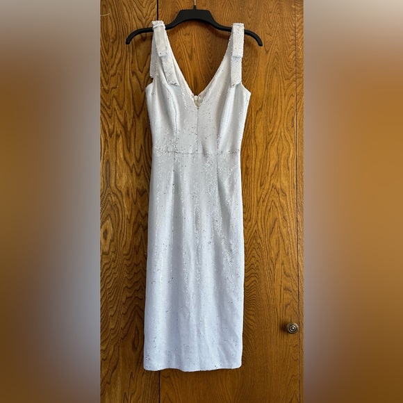 DRESS THE POPULATION White Sequin Dress - Picture 3 of 3